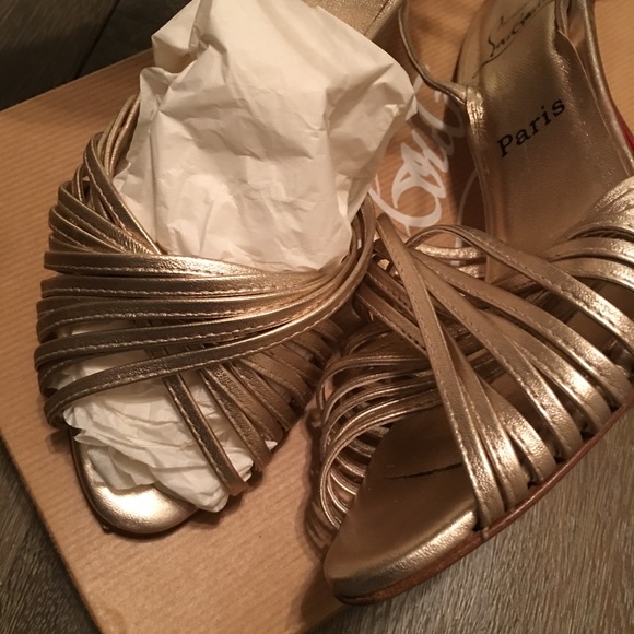 🥰 Christian Louboutin Podium Pink Napa Leather Heels - Picture 4 of 8